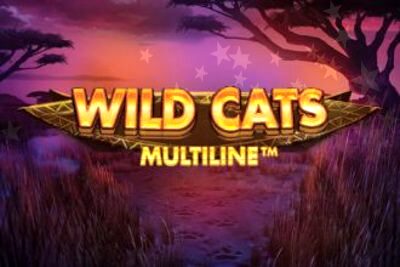 Wild Cats Multiline Slot Logo 330x