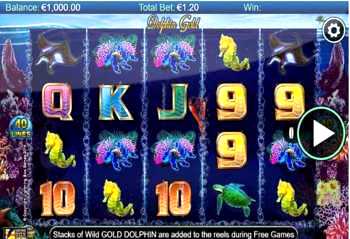 Dolphin Gold online slot machine Australian theme is very nice-looking.