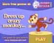 Play Dress up crazy monkey, a free online game on Kongregate