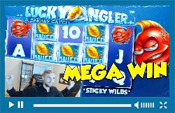 Big Win!!! Lucky Angler Huge Win - Netent - Free Spins (online