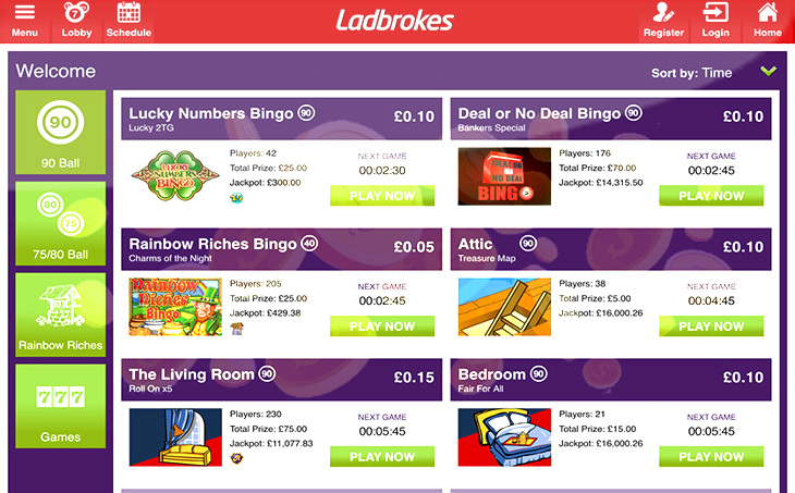 Ladbrokes Bingo Mobile App