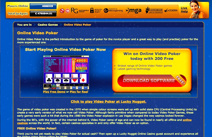 Lucky Nugget Casino Review