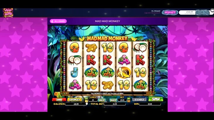Mad Monkey Slot Machine