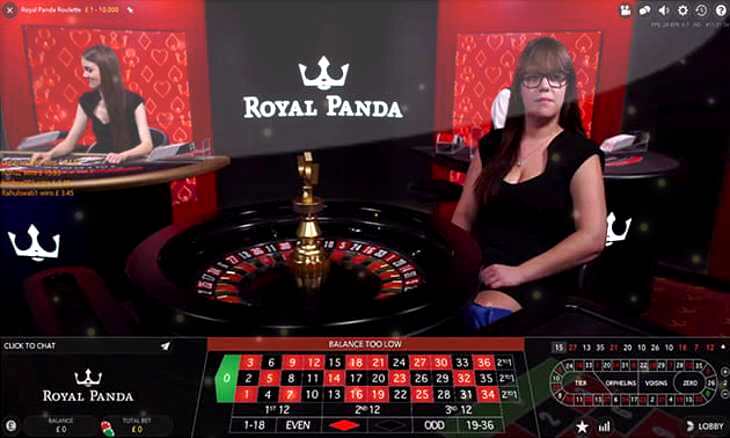 Royal Panda Live Roulette