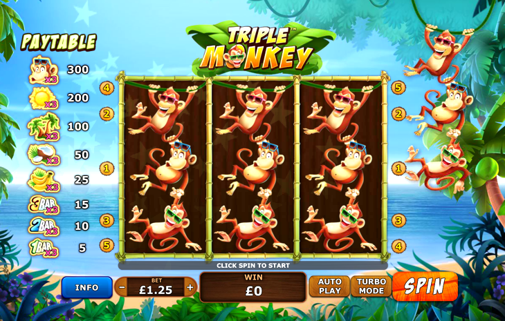 Triple Monkey Slots Review